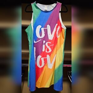 Love is Love A-line dress, L, 🌈